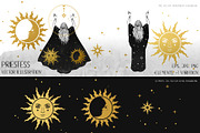 Priestess. Vector illustrations, an Illustration by Nadia Murash (Thumbnail 3 of 3)