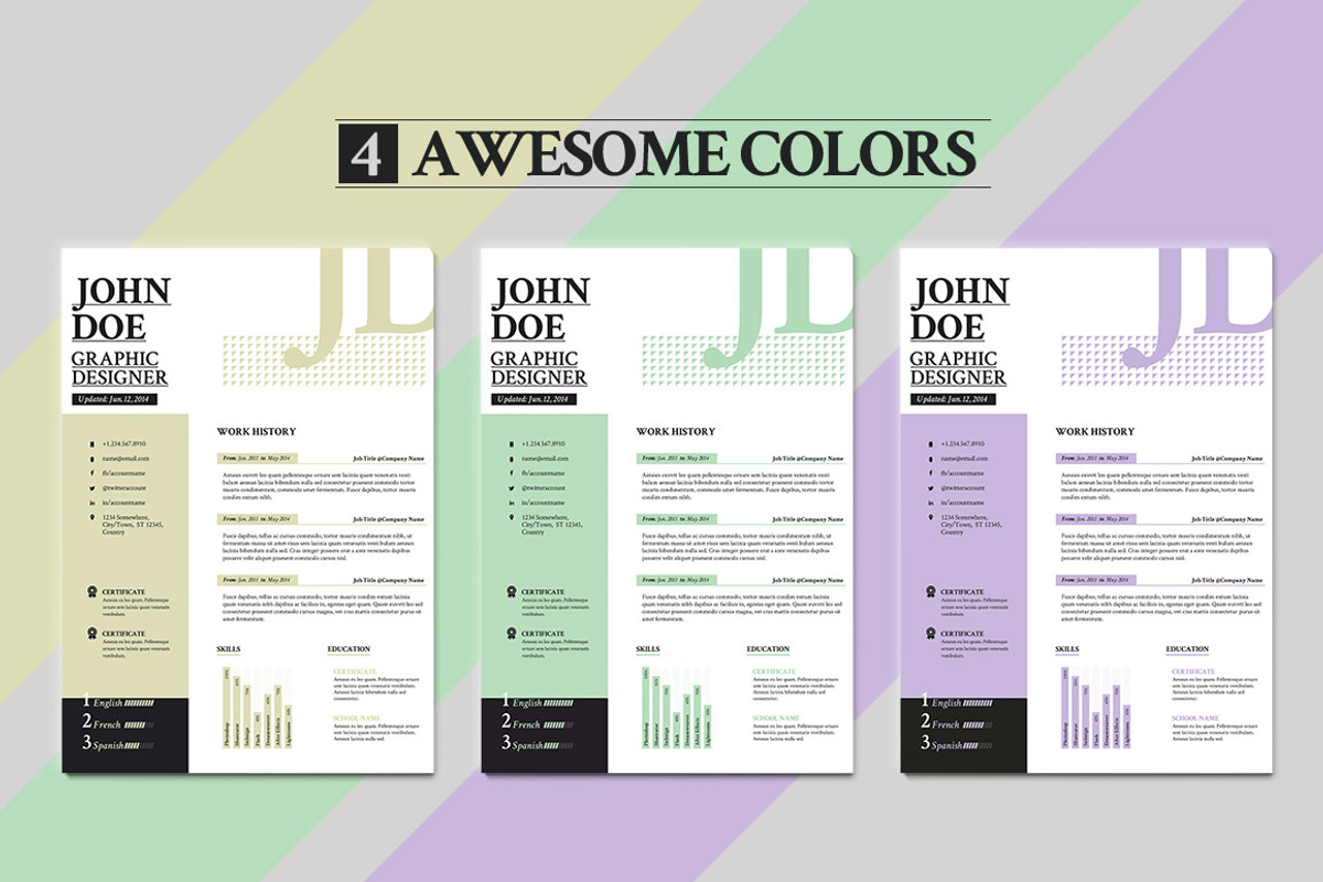 Sans Resume -Cover Letter -Portfolio, a Resume Template by Pixel Strawberry (Photo 3 of 5)