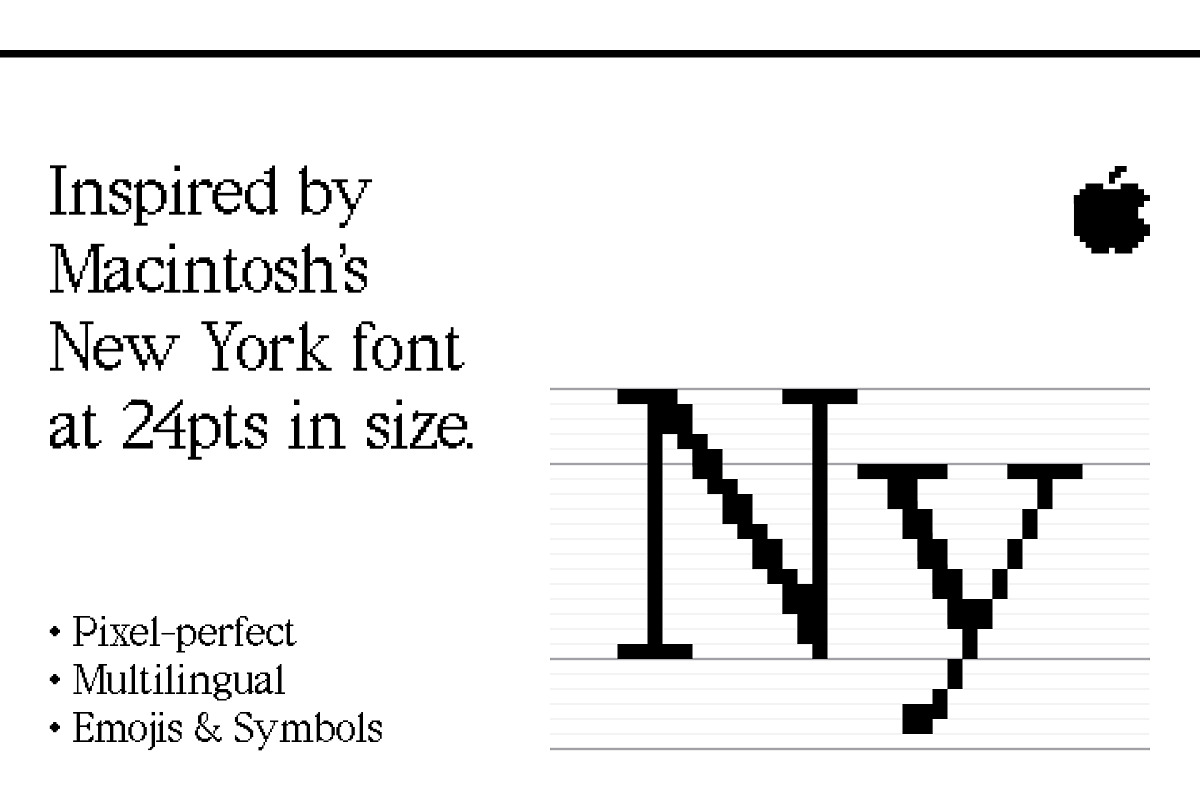 TOF Bit Apple - Retro Pixelated Font, a Serif Font by TypeOut Foundry (Photo 2 of 6)