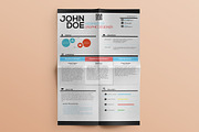 Simple Creative Resume, a Stationery Template by CREATIVE DUDE (Thumbnail 1 of 6)
