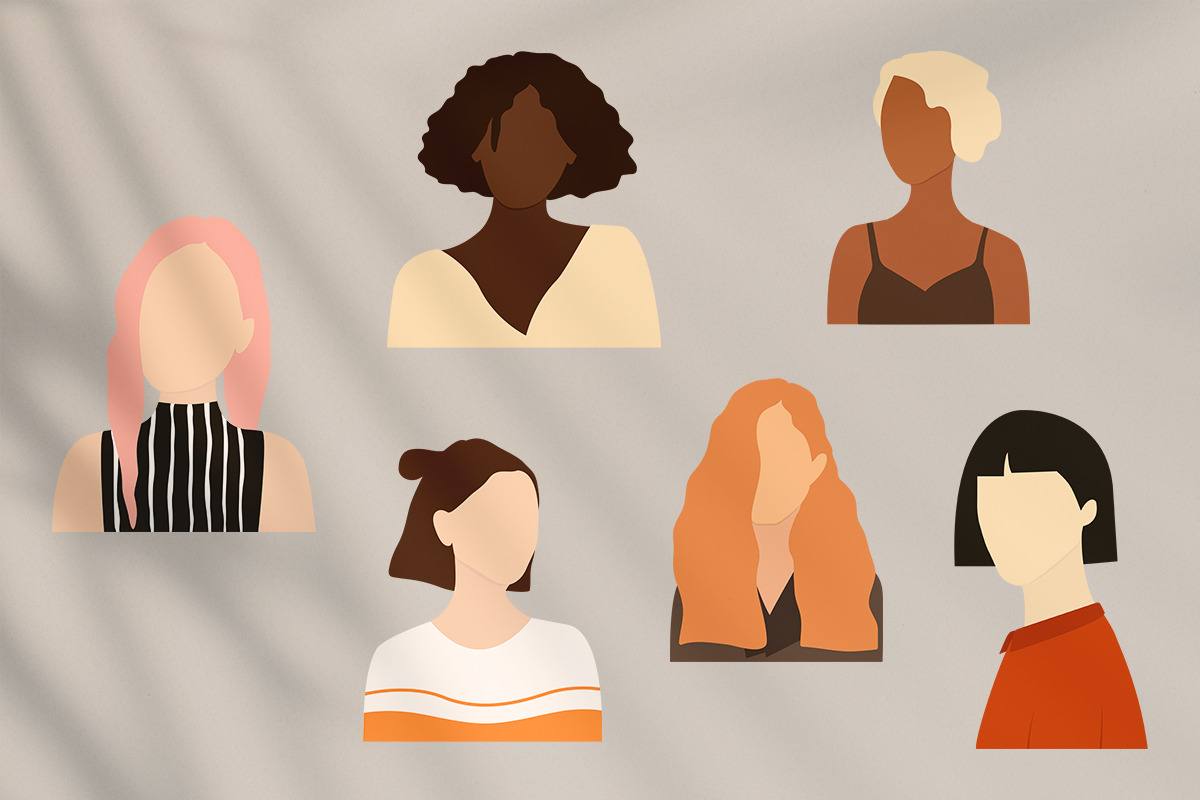 Portraits of women and shapes, a Person Illustration by by Margo (Photo 10 of 11)