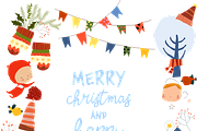 Kids, Animals and Christmas Elements, an Object Graphic by Maria Starus (Thumbnail 3 of 3)