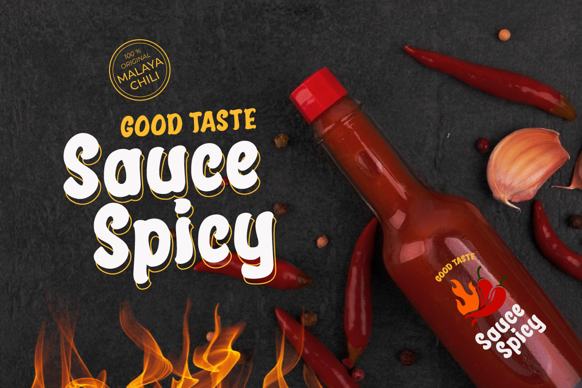 Garuton - Sauce Display Font, a Sans Serif Font by twinstd (Photo 6 of 9)