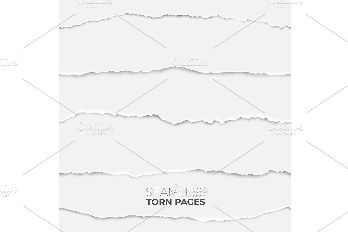 Torn page seamless texture. Paper, a Background Graphic by Valerie Bodnar