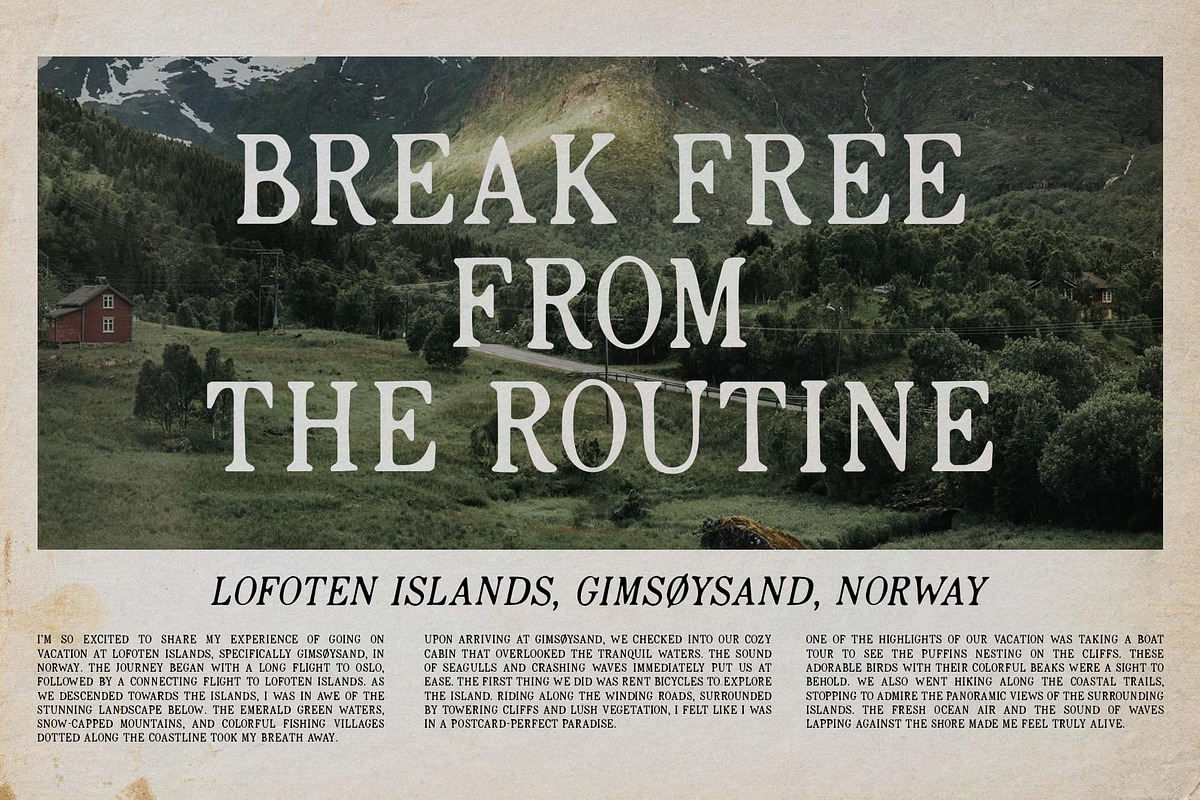 Rovey Blur, a Serif Font by Craft Supply Co. (Photo 5 of 8)