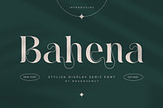 Bahena – Elegant Display Serif Font, a Serif Font by BrandSemut (Thumbnail 1 of 10)