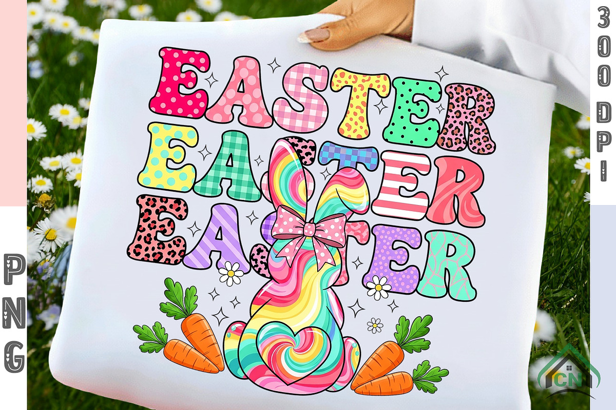Happy Easter Png, Easter Bunny Png, an Illustration by Craft Nest (Photo 1 of 6)