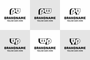 Letters PU UP PW WP PY YP Bold Logo, a Branding & Logo Template by Pray Art Design Studio (Thumbnail 1 of 2)