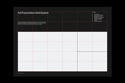 A3 Presentation Grid System