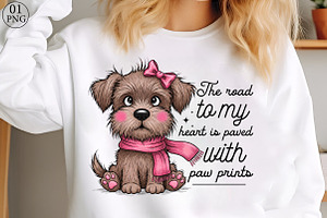 Funny Dog Sublimation PNG, an Illustration by Libby Wishes