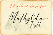 Mathylda Tight, a Script Font by Eurotypo (Thumbnail 4 of 5)