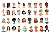 People of the World Pattern, a Person Illustration by VasilkovS (Thumbnail 3 of 8)