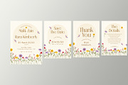Floral Wedding Invitation Suite, a Card Template by Neermana (Thumbnail 2 of 4)