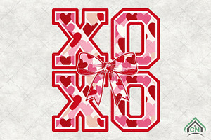 XOXO Valentine PNG, an Illustration by Craft Nest