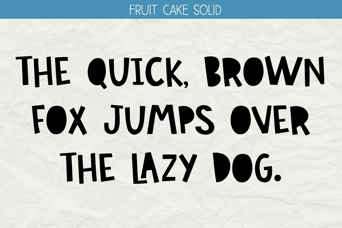 NEW! Fruit Cake Font preview 4