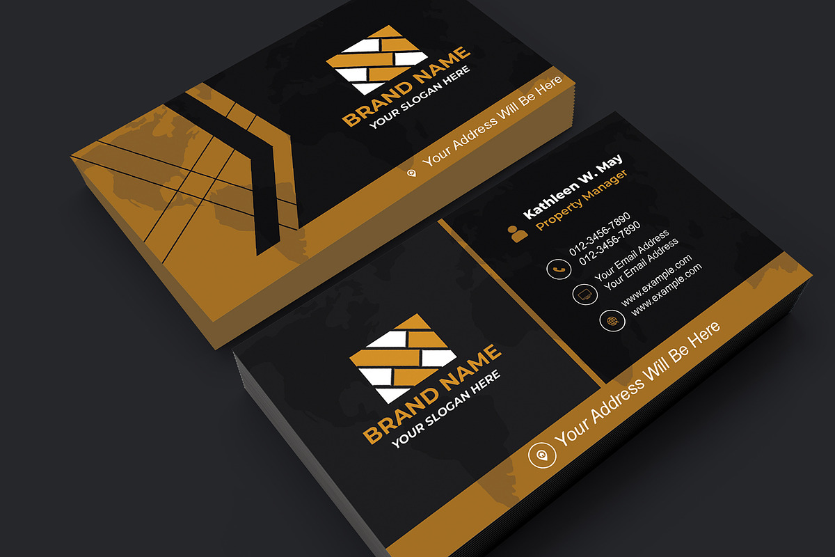 Modern Business Card Design Editable, a Business Card Template by Mohammad Sarfaraz (Photo 7 of 7)