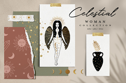 Celestial Woman Collection EPS JPG