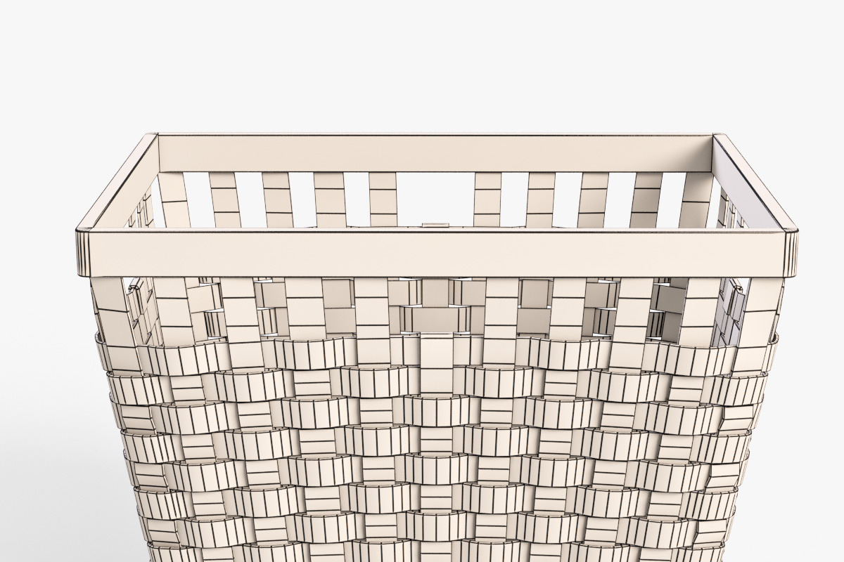 Wicker Basket Ikea Knarra 2 Black, an Object 3D Model by Markelos (Photo 7 of 10)