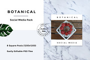 Botanical Social Media Pack, a Templates & Theme by RedRiver Studio (Thumbnail 8 of 12)