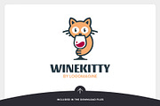 Wine Kitty Logo Template, a Branding & Logo Template by LOGOMAGINE (Thumbnail 5 of 16)