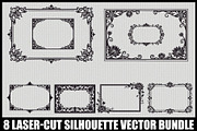 Ornate Silhouette Vector Designs, an Illustration by jahid234 (Thumbnail 1 of 9)