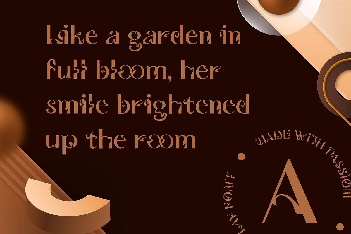 Butique Display Font, a Serif Font by fuzztype (Photo 4 of 12)