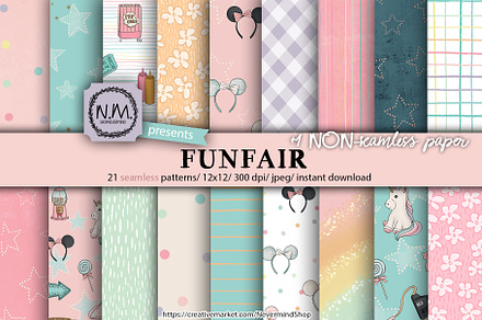 Carnival digital paper pack