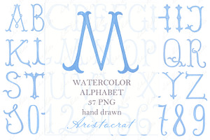 Watercolor Letters Monogram