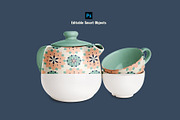 Classic Tea Crockery Mockup Pack, a Cups & Container Mockup by Designertale (Thumbnail 2 of 7)
