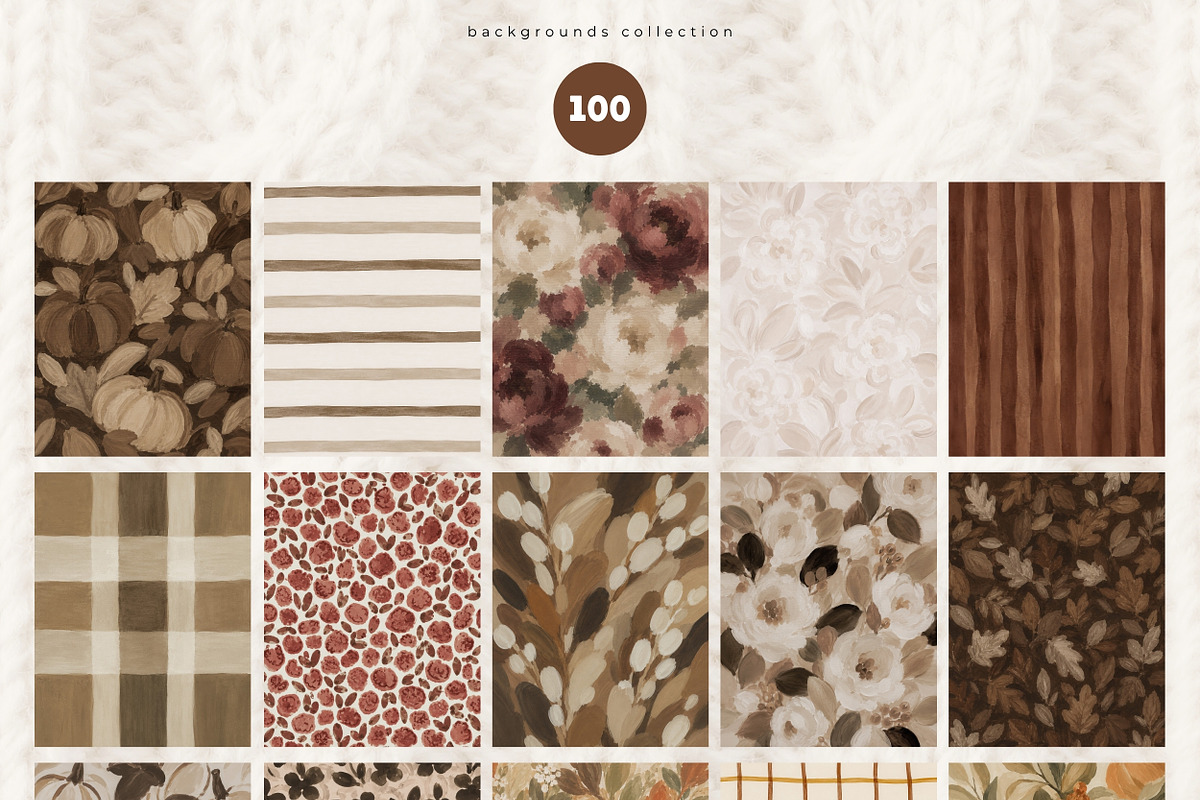 100 Autumn Backgrounds, a Background Graphic by PeDe Designs (Photo 11 of 14)
