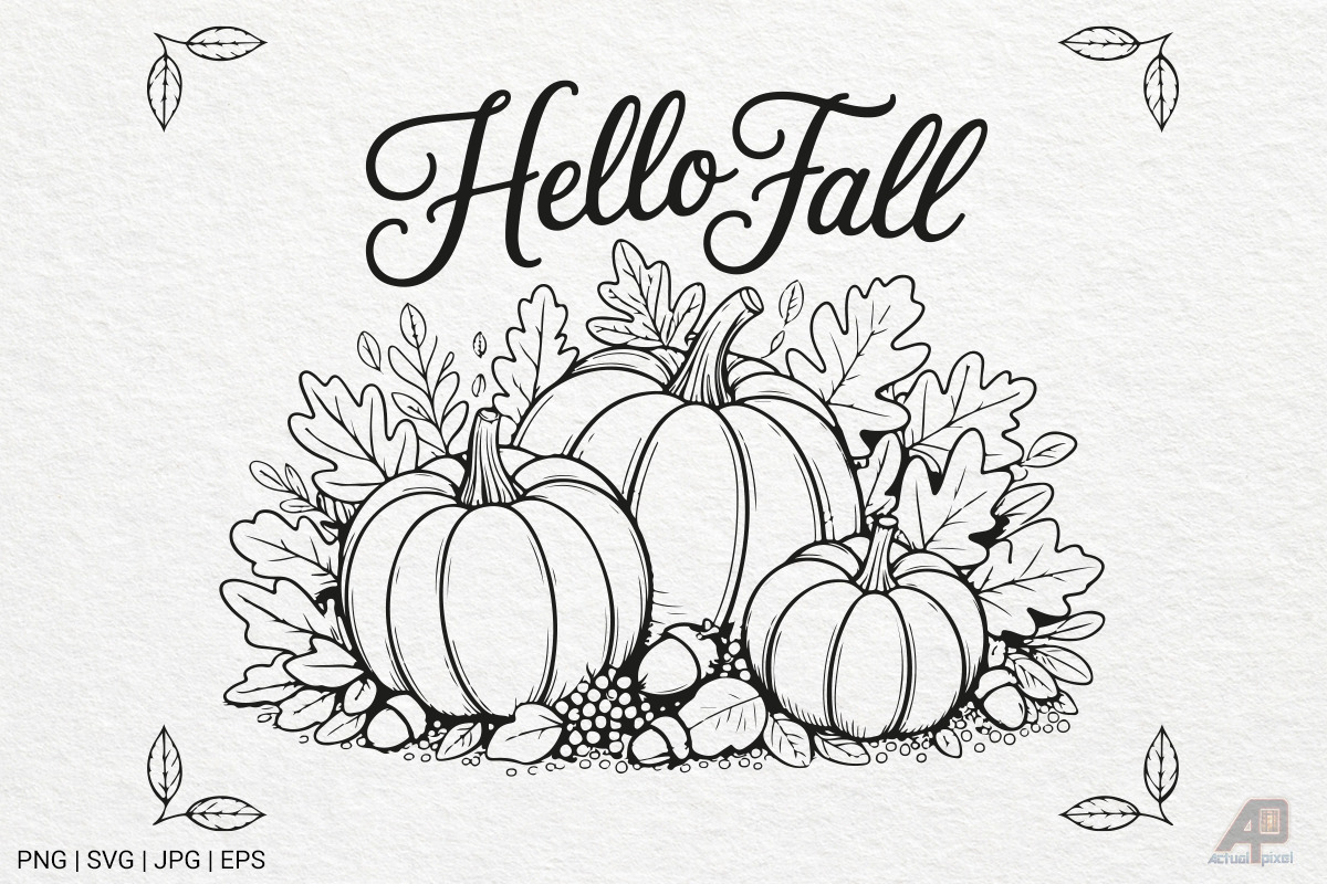 Pumpkin Fall Autumn SVG PNG Bundle, a Photo by Actual Pixel (Photo 16 of 19)