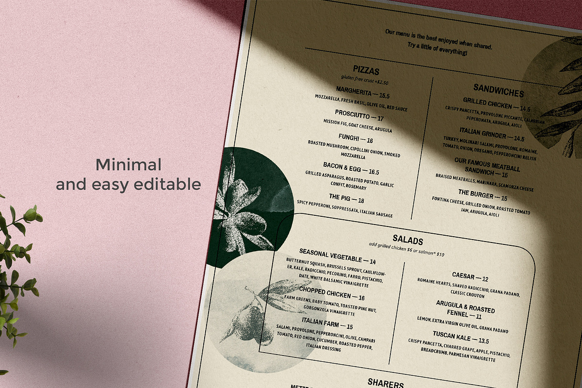 Restaurant Menu, a Brochure Template by BigWeek (Photo 3 of 4)