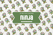 Kawaii Ninja Kid Cute Character, a Person Illustration by Gohsantosa (Thumbnail 2 of 4)