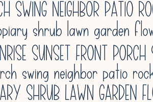 Front Porch, Cute Farmhouse Font