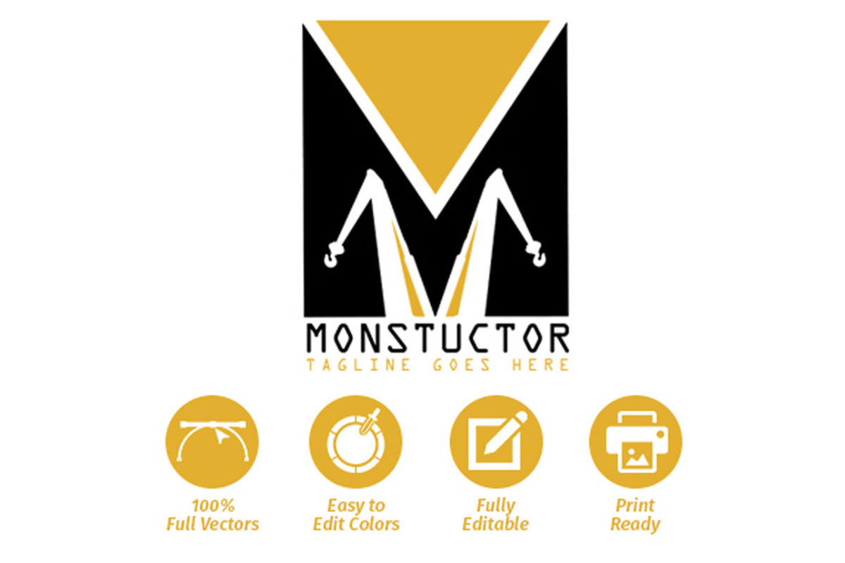 Monstuctor Logo, a Branding & Logo Template by Magoo Studio (Photo 2 of 3)