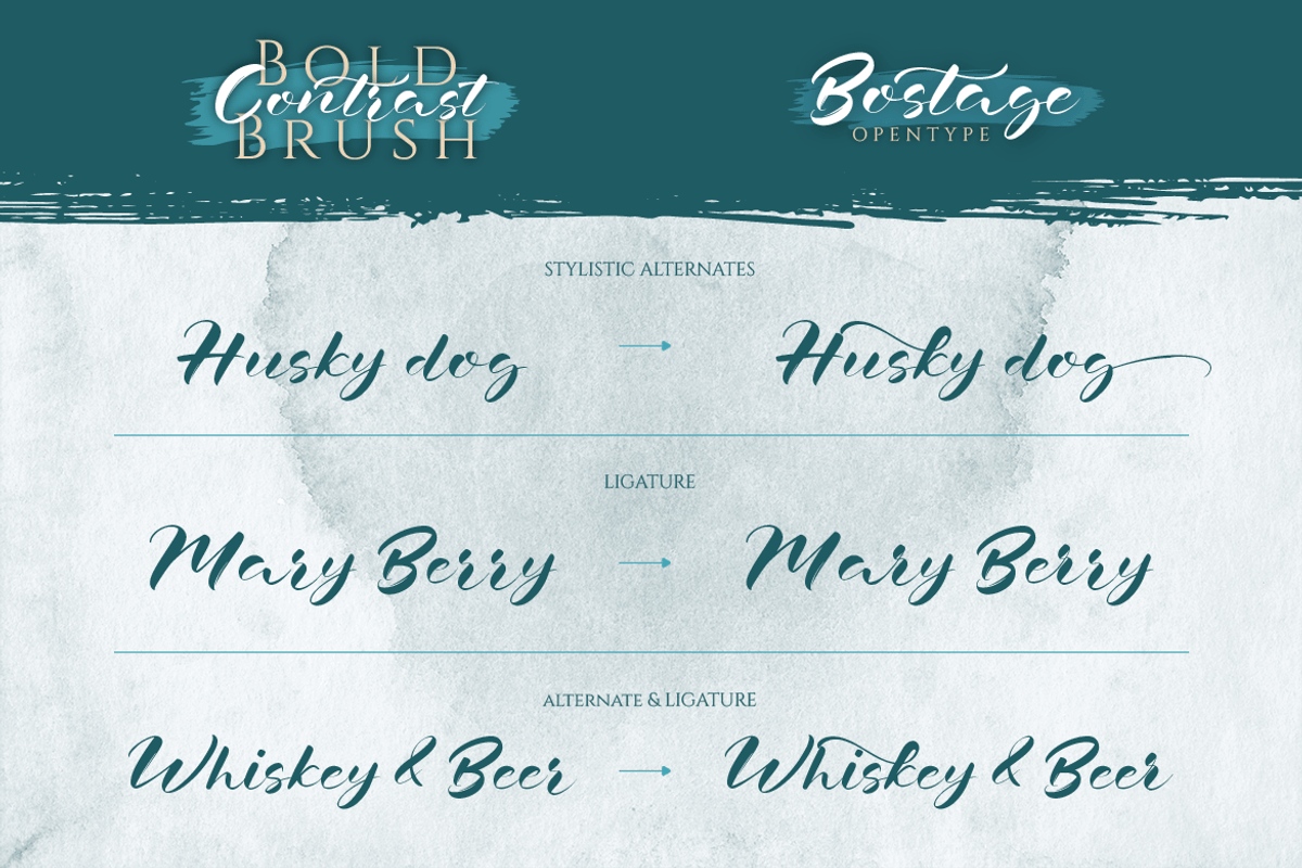 Bostega, a Script Font by kerismaker (Photo 6 of 12)