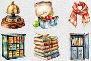 Vintage Back To School Clipart, an Illustration by Black Bird Studio (Thumbnail 5 of 6)