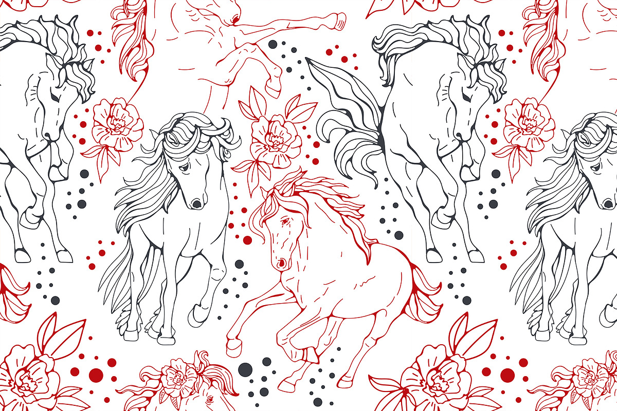2026 fire horse, an Animal Illustration by Olillia (Photo 2 of 6)
