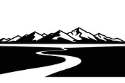 50 Mountain Landscape Silhouette Bun, an Illustration by Designer_Momina (Thumbnail 12 of 51)