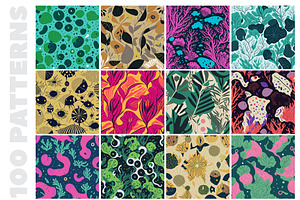 100 Eclectic Vibrant Patterns