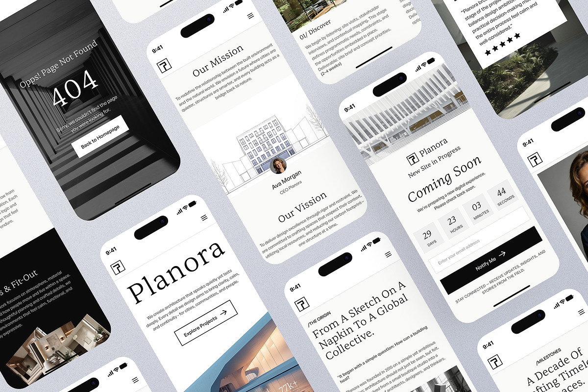 Planora - Architect Landing Page, an UI Kit Template by Portal Studios (Photo 4 of 9)