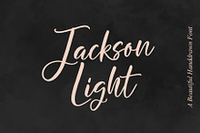 Jackson Light handwritten font