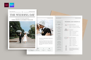 Wedding Day Program Template, a Brochure Template by BrandPacks