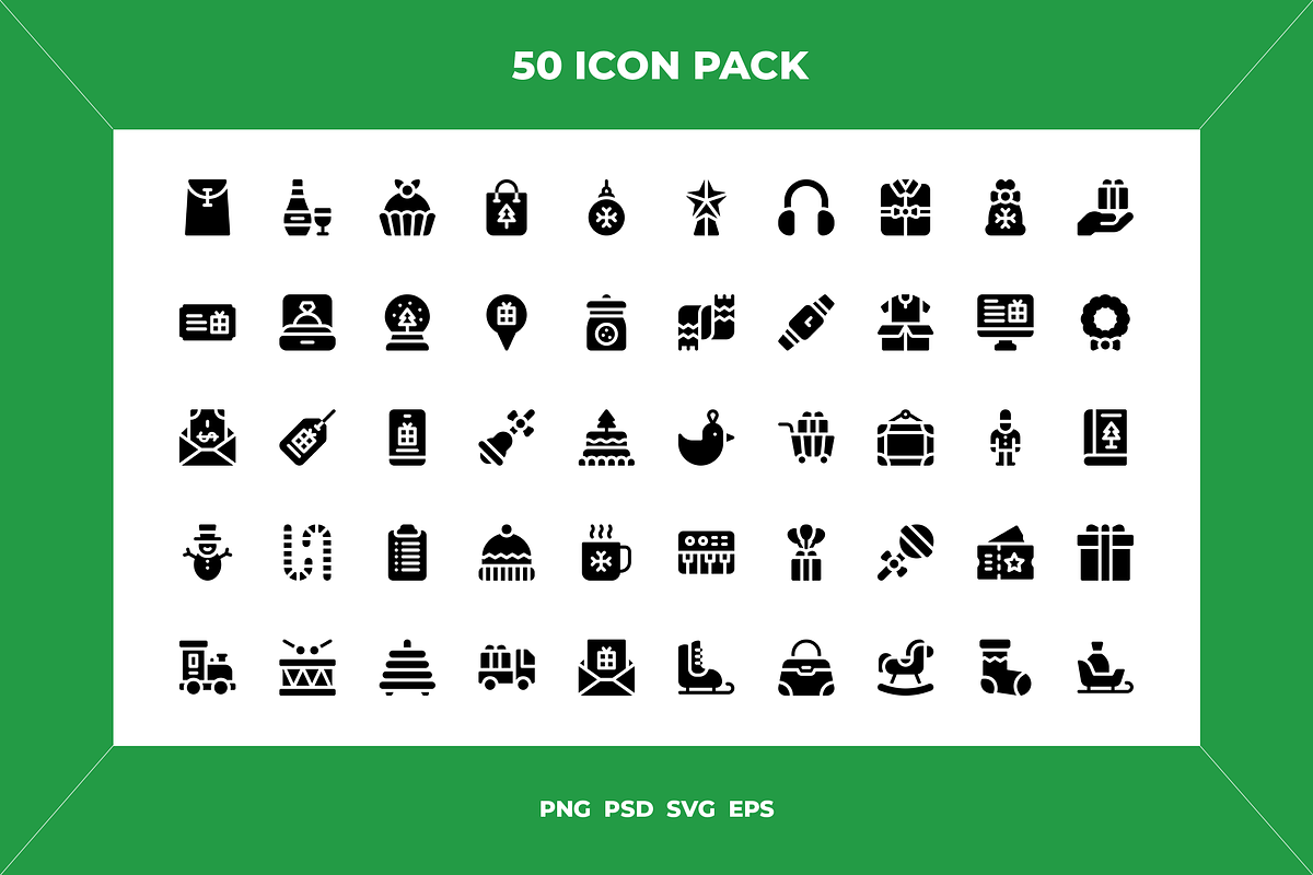 Christmas gifts icons, an Outline Icon by Wencory (Photo 1 of 2)