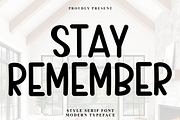 Stay Remember, a Sans Serif Font by InermediaSTUDIO (Thumbnail 1 of 7)