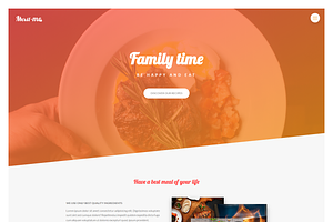 Meat Me - Restaurant Landing Page