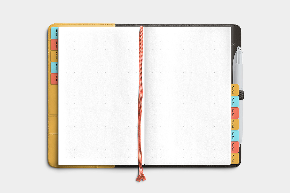 Saffron Planner Mockup Open, a Product Mockup by Custom Scene (Photo 9 of 10)