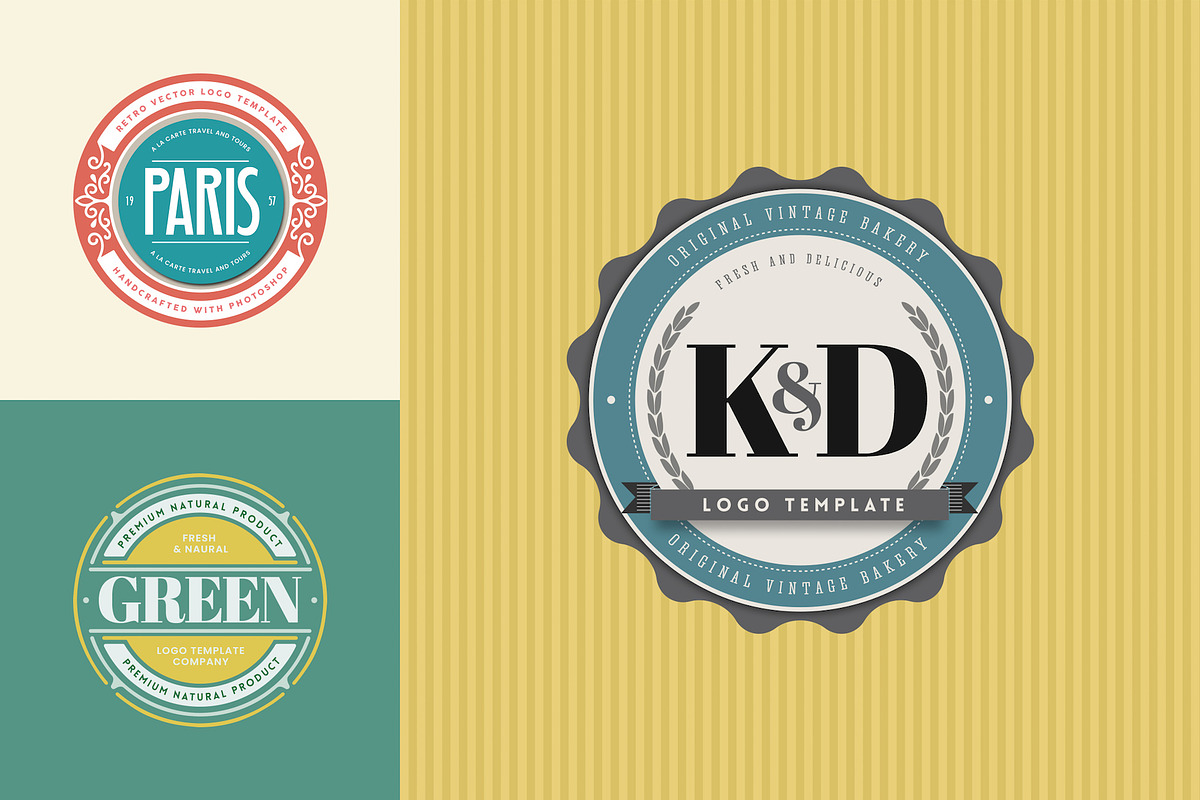 Logo Badge Templates V.01, a Branding & Logo Template by Easybrandz (Photo 1 of 3)