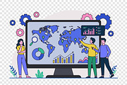 Market Research and Data Analysis, a Person Illustration by Partikusi Design (Thumbnail 3 of 3)