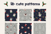 Little Christmas Animals Clipart, an Animal Illustration by JT_Design_Art (Thumbnail 3 of 12)